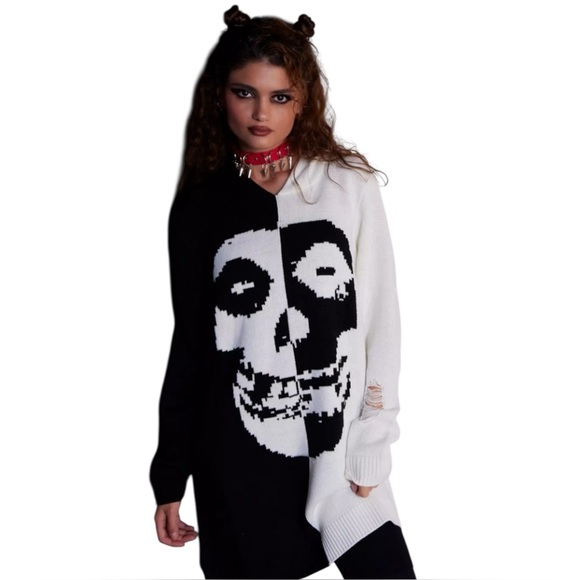 NWT Misfits X Social Collision Fiend Sweater Dress Hot Topic Exclusive Size SM - Picture 1 of 6
